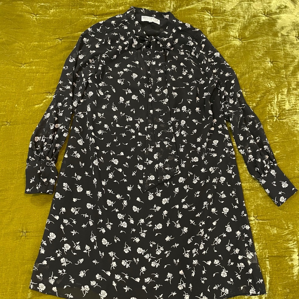 Wildfox black floral dress